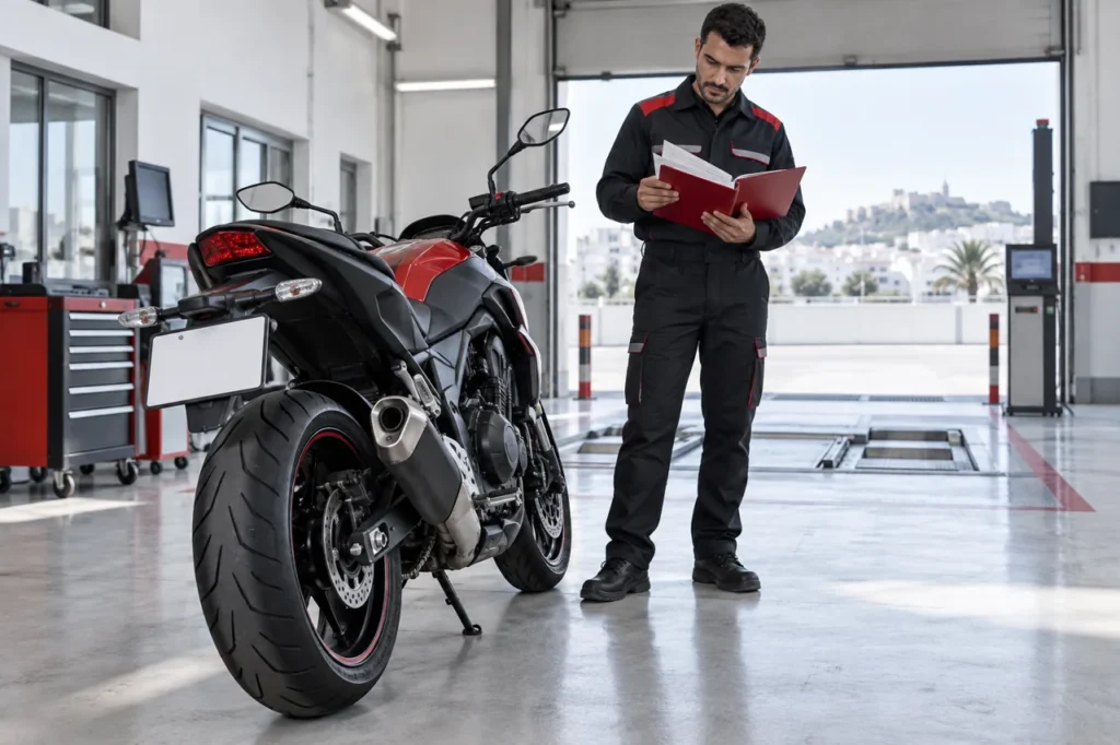 Illustration éditoriale : Immatriculer une moto en Tunisie : démarches, documents et frais