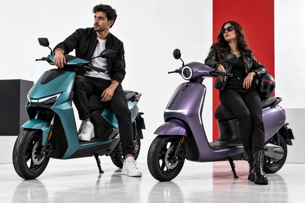 Illustration éditoriale : KAYCO Nexum ou Orca : quelle moto électrique choisir en Tunisie ?
