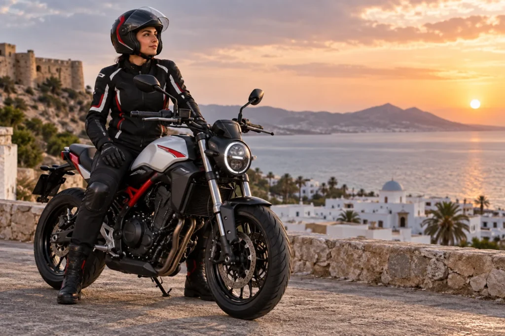 Illustration éditoriale : Meilleure moto pour les petits gabarits : selle, poids et maniabilité