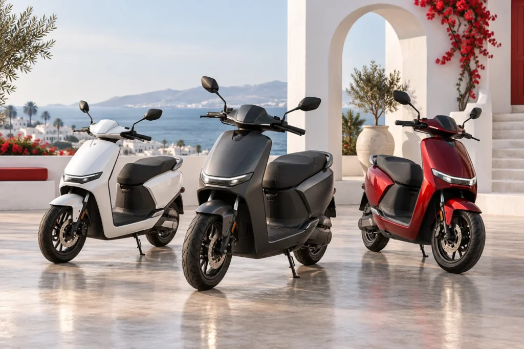 Illustration éditoriale : Meilleures motos électriques en Tunisie : prix 2026