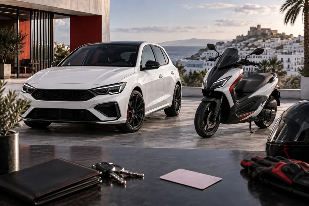 Illustration éditoriale : Peut-on conduire un scooter avec un permis voiture en Tunisie ?