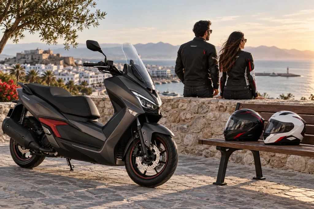 Illustration éditoriale : Quel scooter choisir pour rouler à deux en Tunisie ?