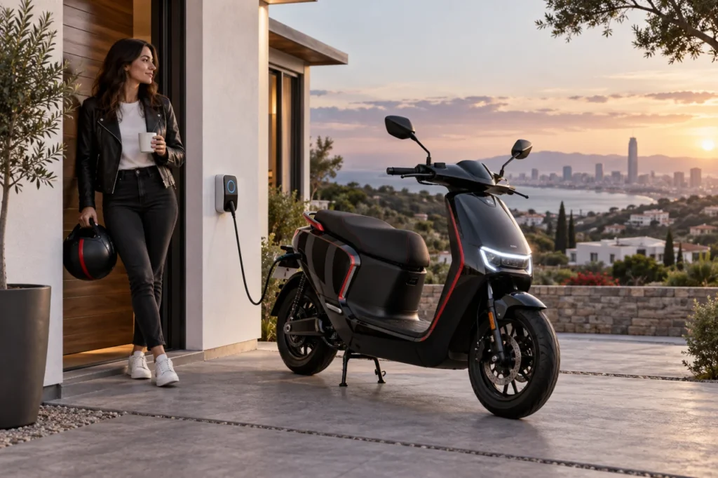 Illustration éditoriale : Quelle moto électrique choisir pour faire 50 km par jour ?